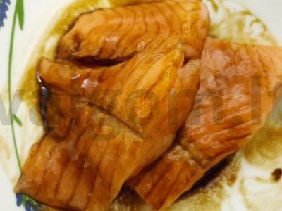 Neįprastos lašišos salotos su saulėje džiovintais pomidorais Žingsnis 1