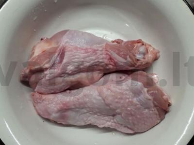 Kalakutienos sparneliai Žingsnis 1