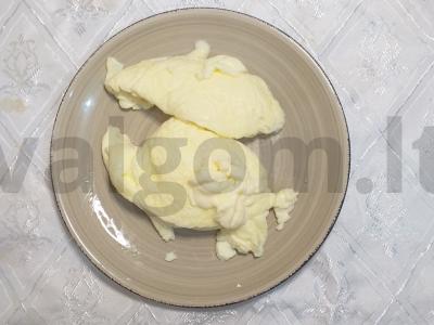 Pūkuotas omletas maišelyje. Žingsnis 5