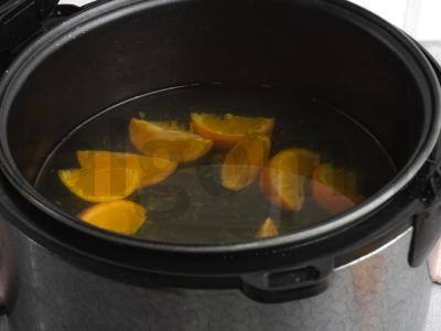 Mandarinų kompotas multicooker keptuvėje Žingsnis 3
