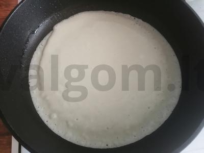 Kreminiai blyneliai ant kefyro Žingsnis 5