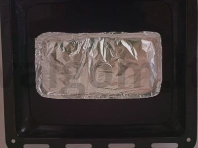 Sluoksniuotas lydekos, kalmarų ir lašišos terinas Žingsnis 5