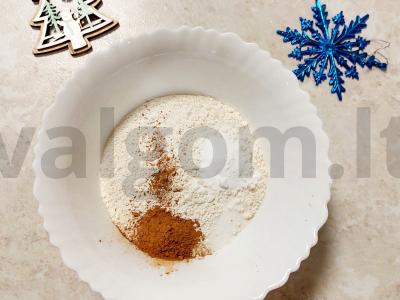 Mandarinų keksiukai Žingsnis 1