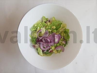 Skanios avokadų salotos Žingsnis 2