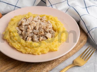 Bulvių košė su malta vištiena ir kiaušiniais Žingsnis 3