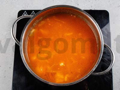 Kopūstai su raudonaisiais svogūnais Žingsnis 8