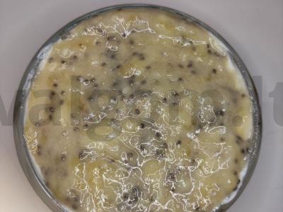 Desertas su bananais, chia sėklomis, musli ir riešutais Žingsnis 4