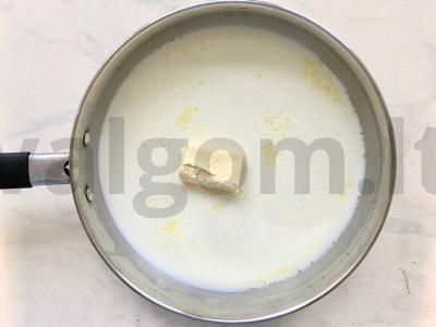 Midijos pieno ir sūrio padaže Žingsnis 1