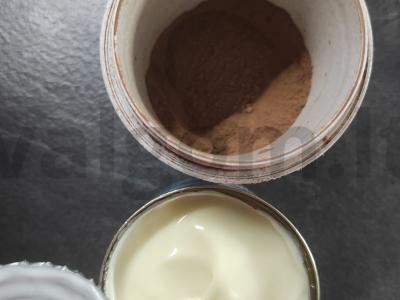 Kakava ir kondensuotas pienas Žingsnis 1