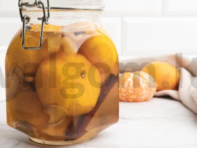 Konservuoti mandarinai sirupe Žingsnis 4