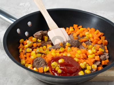 Jautiena ir kukurūzai Žingsnis 2