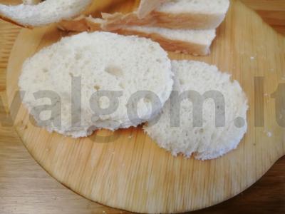 Mini pica "Paršelis" su dešra. Žingsnis 1