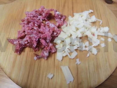 Mini pica "Paršelis" su dešra. Žingsnis 3