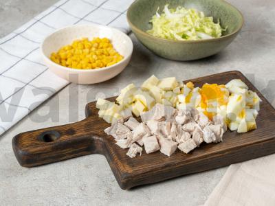 PP salotos su sūriu Žingsnis 1