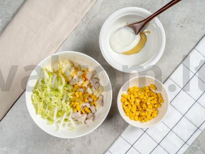 PP salotos su sūriu Žingsnis 2