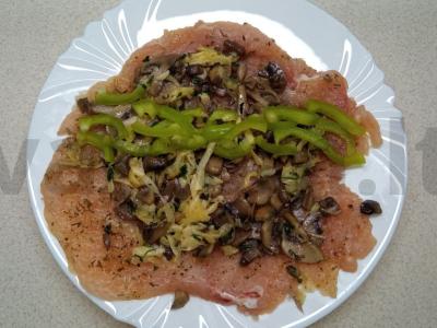 Aromatingi vištienos suktinukai su grybais ir sūriu orkaitėje Žingsnis 2