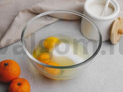 Sausainiai su mandarinais Žingsnis 2