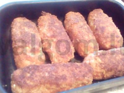 Cordon bleu avižinių dribsnių apkepe. Žingsnis 4