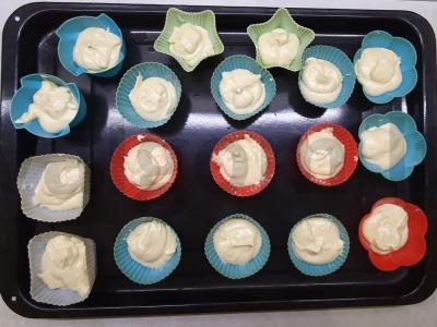 Kreminiai vaniliniai keksiukai Žingsnis 3