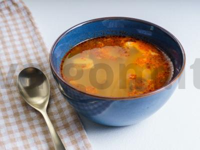 "Tom Yum" su jūros gėrybėmis ir grybais Žingsnis 4