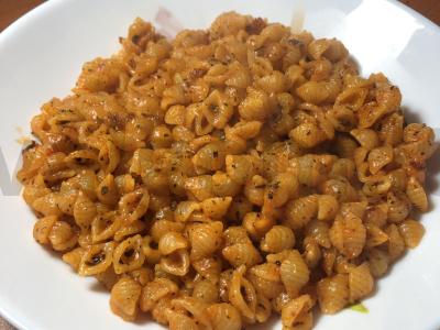 Pomidorų makaronai keptuvėje pagrindine nuotrauka