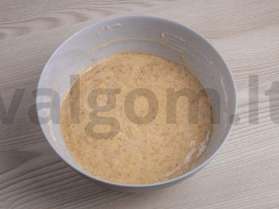 Prancūziška kalėdinė bandelė su graikiniais riešutais Žingsnis 6