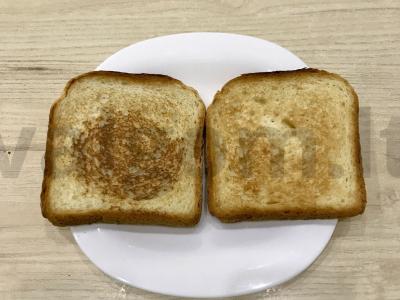Prancūziškas sumuštinis su bananais, rikota ir šokoladu Žingsnis 3