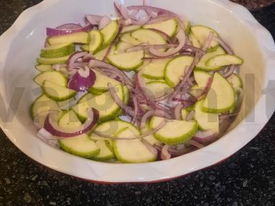 Žuvis su cukinijomis Žingsnis 2