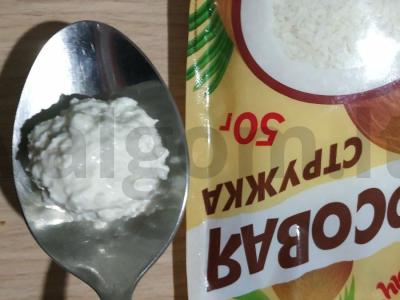 Kokosų varškės rutuliukai Žingsnis 2