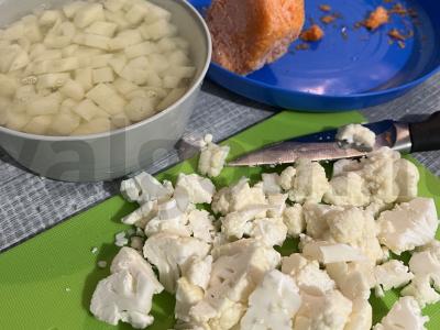 Kūdikių grikių sriuba su kalakutienos žiediniais kopūstais Žingsnis 4