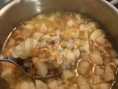 Kūdikių grikių sriuba su kalakutienos žiediniais kopūstais pagrindine nuotrauka