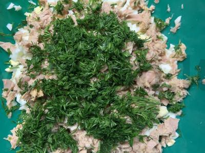 Pita ritinėlis su tunu Žingsnis 1