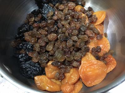 Džiovinti vaisiai Žingsnis 1