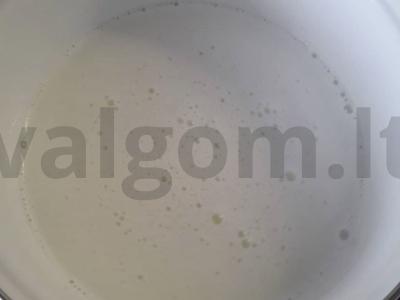 Pieno sriuba Žingsnis 1