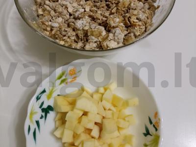 Avižiniai obuolių sausainiai Žingsnis 3