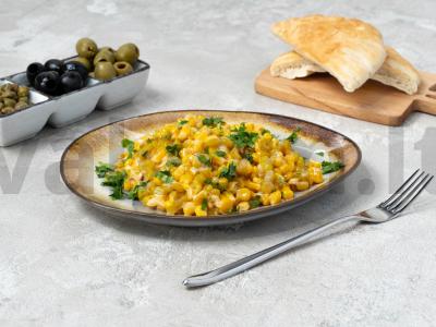 Kukurūzai grietinėlės padaže pagrindine nuotrauka