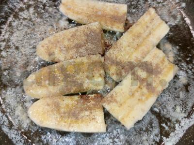 Desertui - kepti bananai. Žingsnis 5