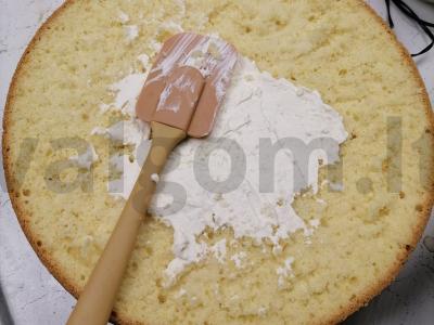 Švelnus grietinėlės tortas su maskarpone Žingsnis 4