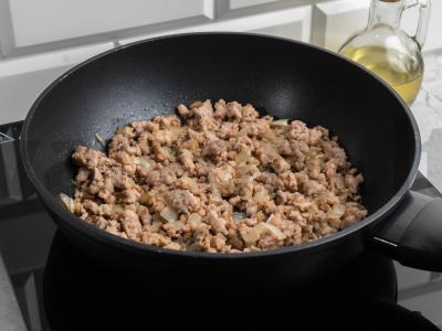 Blyneliai, įdaryti malta mėsa ir kiaušiniais Žingsnis 2