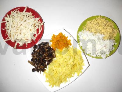 Salotos su šprotais ir korėjietiškomis morkomis Žingsnis 1