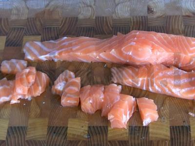 Kreminė sriuba su raudona žuvimi Žingsnis 3