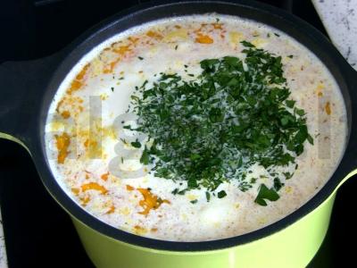 Kreminė sriuba su raudona žuvimi Žingsnis 5