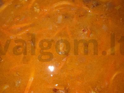 Pilavas su kiauliena ir garuose virtais ryžiais Žingsnis 6