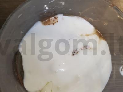 Greitas šokoladinis keksas Žingsnis 3