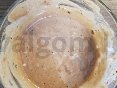 Greitas šokoladinis keksas Žingsnis 4