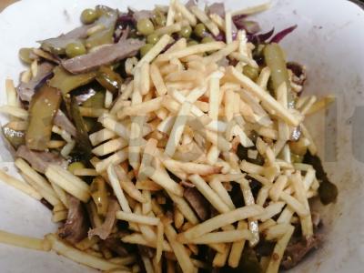 Liežuvio salotos "Aštrus liežuvis" Žingsnis 10