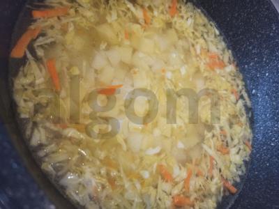 Kiaušinių ir sūrio sriuba Žingsnis 10