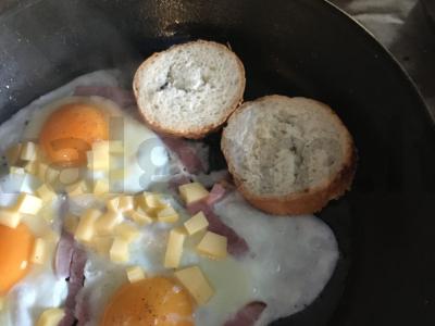 Vyrų pusryčių kiaušiniai. Žingsnis 5