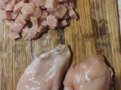 Troškinti kopūstai su vištienos filė Žingsnis 1
