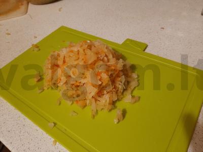 Pasninko salotos "Vinaigretė be žirnelių" Žingsnis 3